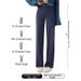 Women's Shark Skin Slim Straight Leg Pants High End Drape Summer Cropped Petite Thin Style Clothing_ecoleips.com