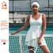 Women's Slimming Elastic Sports Dress Padded Chest Outdoor Running Tennis Dress Hip Lifting Onesie Yoga Outerwear Tight Fitting_ecoleips.com