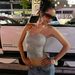 Women's Trendy Street Style Sexy Strapless Vest Top with Sparkling Back Tight Fit New 2026_ecoleips.com