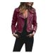 Faux Suede Cropped Blazer – Slim-Fit Women’s Jacket With Asymmetric Zipper & Notched Lapel_ecoleips.com