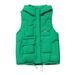 Trendy Hooded Puffer Vest For Women – Slim-Fit Quilted Sleeveless Jacket, Lightweight & Stylish (M-XXL, Khaki/Green/Black/Beige/Navy/Yellow)_ecoleips.com
