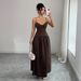 Elegant French Retro Style Women's Slip Dress Spring Summer Elegance_ecoleips.com
