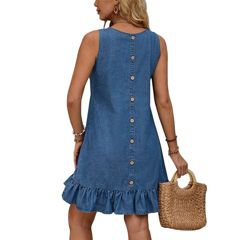 Women's Denim Dress Style New Arrivals Direct Sales From Factory Wish Independent Websites_ecoleips.com