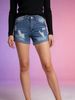 European American Cro-border Direct Ource Factory Ummer New Caual And Tylih Women' Denim Hort With Cuffed_ecoleips.com