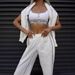 Street Women's Fashion Long Sleeve Line Sweater Pants Sports Suit Casual Two-piece Women's_ecoleips.com