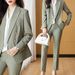 Women's Clothing New Fashion temperament business wear slim suit workwear set_ecoleips.com