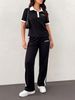 Women's Casual Short Sleeve T-Shirt And Shorts 2-Piece Set | Soft Cotton Blend Loungewear & Summer Outfit_ecoleips.com