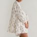 K New Arrival Little Chiffon Dress Set With Puff Sleeves, High Neck, Ruffles, And Floral Print Shorts_ecoleips.com