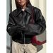 Women's Thick Faux Fur Coat With Notched Collar, Mid-Length Fox Fur Style Jacket, Streetwear Fashion Outerwear For Winter_ecoleips.com