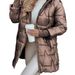 Women's Hooded Mid-Length Coat – Casual Long Sleeve Cotton Jacket With Pockets, Solid Color Outerwear (Black/Champagne/Khaki/Grey/Pink, S-XXXL)_ecoleips.com