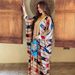 Women's Clothing Women's Middle Eastern Fashion Striped Bat Sleeve Muslim Tank Coat Two Piece Abaya Dress Modest Abaya Dress_ecoleips.com