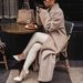 Women's Clothing Popular Warm Jacket Long-sleeved Lapel Women's Plush Tops Women's Coats_ecoleips.com