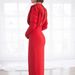 Women's Clothing Spring And Summer New Summer Fashion Dress High Neck Pullover Slit Long Skirt_ecoleips.com