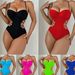 Women's Clothing Fashion New One-Piece Swimsuit Sexy Holiday Gather Backless Slimming Belly Covering_ecoleips.com