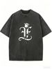 Women's Loose Fit Washed T-Shirt, Comfortable Crew Neck Casual Top For Spring And Summer Outfits_ecoleips.com