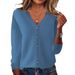 Women's Oversized Knit Cardigan Sweater - Lightweight Long Sleeve V-Neck Open Front Coat, Spring & Fall Layering Essential, Solid Colors_ecoleips.com