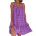 Summer Pastoral Style Floral Sleeveless Camisole Vest Dress_ecoleips.com