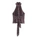 Women's Clothing Halter Neck Top Trendy Fashion DIY Bow Embellishment American Style Thin Summer Tank Top_ecoleips.com