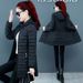 "Slim-Fit Mid-Length Puffer Jacket For Women – Lightweight Down Alternative, Waist-Defining Winter Coat"_ecoleips.com