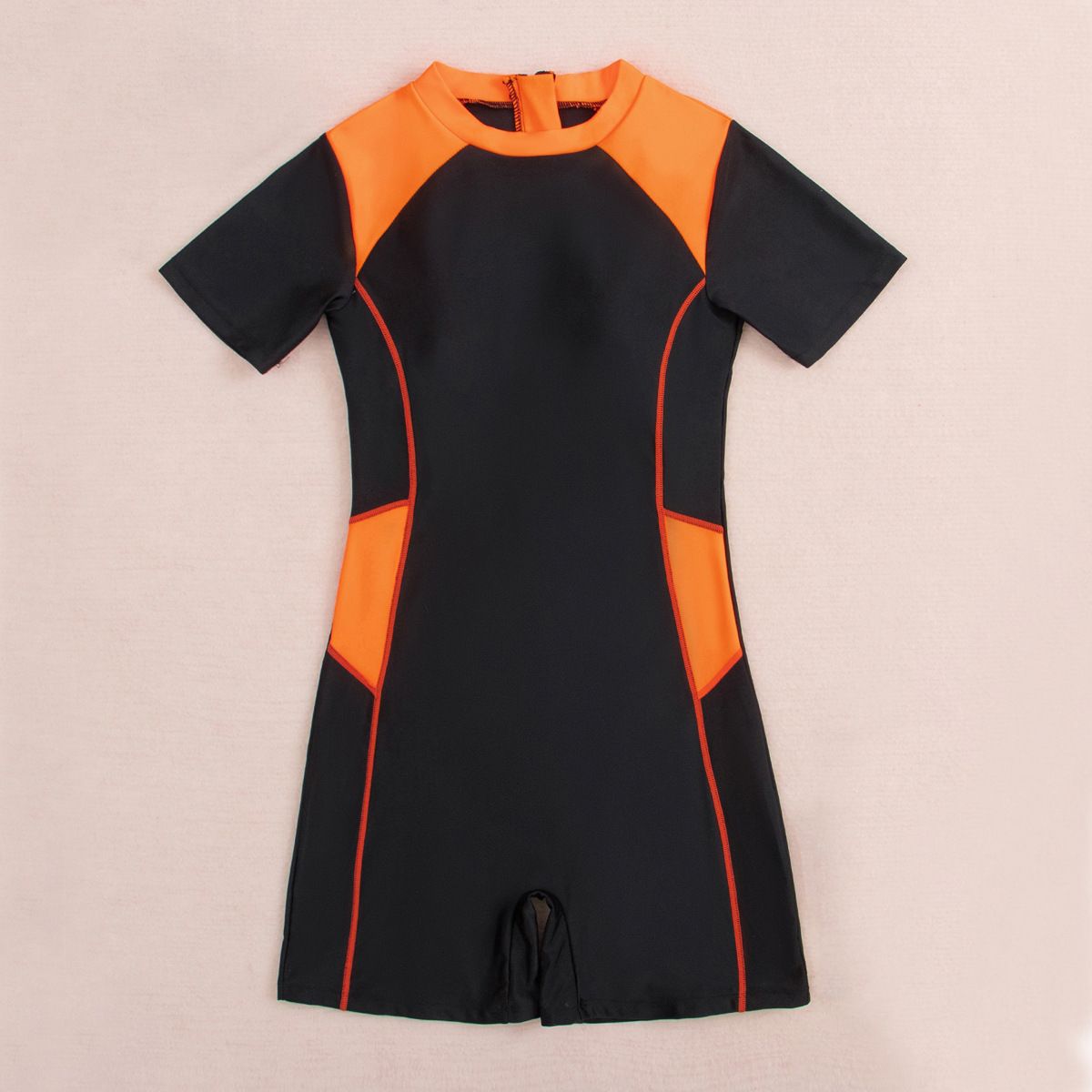 European And American New One Piece Swimsuit Sports Style Women's Swimsuit Color Matching Surfing Suit Diving Suit Swimsuit_ecoleips.com