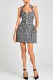 Retro Checkered Halter Neck Mini Dress – High-Waisted A-Line Party Dress With Back Zipper_ecoleips.com