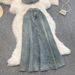Women's Clothing One Shoulder Top Vest For Women Design Tassel Waist Top Suit High Waist Skirt_ecoleips.com
