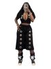 TW876 Trendy Sexy Two-Piece Set for Women European And American Style Wide Leg Pants with Eyelet Metal Buckle Cross Border Fashion_ecoleips.com