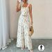 Floral Print Camisole Wide Leg Jumpsuit For Women Fashionable Versatile Women's Pants_ecoleips.com