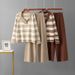 Women's Autumn New Arrival Collared Color Blocked Striped Two Piece Set Long Sleeved Knit Top And Wide Leg Pants Casual Versatile Design_ecoleips.com