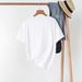 Women's Casual Round Neck Short Sleeve T-Shirt Multi-Color American Style Simple Fashionable Sports Top Solid Printed Loose Fit_ecoleips.com
