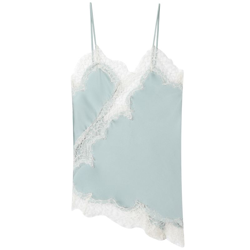 HXAO Lace Asymmetrical Top Women Tanks & Camis Summer 2025 Black Slip Sleeveless Top Ladies Y2k Backless Off Shoulder Camisole_ecoleips.com