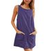 Women's Corduroy Sleeveless Y2K Jumper Dress, Vintage Aesthetic Fall Winter Casual Mini Dress For Women_ecoleips.com