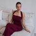Women's Clothing New Summer Women's Elegant Sexy Bodycon Dress Halter Neck Long Dress_ecoleips.com
