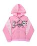 Unisex Trendy Brand Three Stripe Print Hoodie Y2K Street Style Loose Fit Slim Fit European And American Style Sweatshirt_ecoleips.com