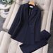 Advanced And Competent Suit Jacket, Interview Work Uniform, Host Professional Attire, Female_ecoleips.com