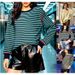 Women's Striped Knit Sweater – Loose Fit Long Sleeve Round Neck Pullover For Autumn & Winter (White/Apricot/Navy/Yellow)_ecoleips.com