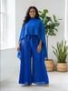 Women's Clothing Chiffon Pleated Two Piece High Waisted Wide Leg Pleated Pants One Size Fits All Multiple Colors Lightweight African European Style_ecoleips.com