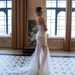 Women's Sexy Strapless Fishtail Dress Boning Waist Open Back Slim Elegant Lace See through Long Party Dress_ecoleips.com