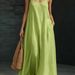 Flowy Beach Maxi Dress For Women, Lightweight Long Sleeveless Dress With Side Slits, Casual Boho Summer Holiday Dress_ecoleips.com