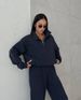 Women's Clothing Style Casual Fashion Stitching Thickened Long Sleeved Sweatshirt Trousers Suit For Women_ecoleips.com