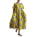 Cross-Border 2023 Summer New European And American Women's Loose Round-Neck Fashion High-End Short-Sleeve Printed_ecoleips.com