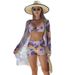 Women's Clothing Fashion High End Sexy Bikini Bikini Three Piece Women's Swimsuit Multi Color Printed Women's Swimsuit_ecoleips.com
