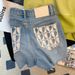 Women's Clothing Summer Plus Size Outfit Complete Set For Women New Style Stylish Age Reducing Tops Wide Leg Denim Shorts Two Piece Suit_ecoleips.com