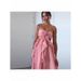 Women's French Style 3D Floral Ruffle & Irregular Hem Tube Top Dress_ecoleips.com
