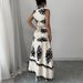 Women's Clothing New Holiday Style Sleeveless Shirt Strappy Skirt Two Piece Suit_ecoleips.com