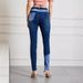Women's Clothing Slim High Waist High Elastic Stitching Trousers Large Size Women's Trousers Contrast Color_ecoleips.com