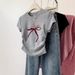 Women's Slim Fit T-Shirt Short Sleeve round Neck Elegant Design Straight Shoulder Summer Top 2026 New Arrival_ecoleips.com