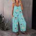 European And American Cross-border 2025 Spring-summer Casual Women's Suspender Pants, New Autumn Printed Sleeveless_ecoleips.com
