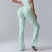 Women's Clothing Peach Bell Bottom Pants Women's Yoga Pants High Waist Hip Lifting Tights Wide Leg Pants Quick Drying Running Sports Pants Women_ecoleips.com