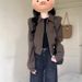 Women's Short Brown Jacket For Early Autumn – Stylish Cropped Zippered Coat With Pockets, Trendy Streetwear Fashion_ecoleips.com